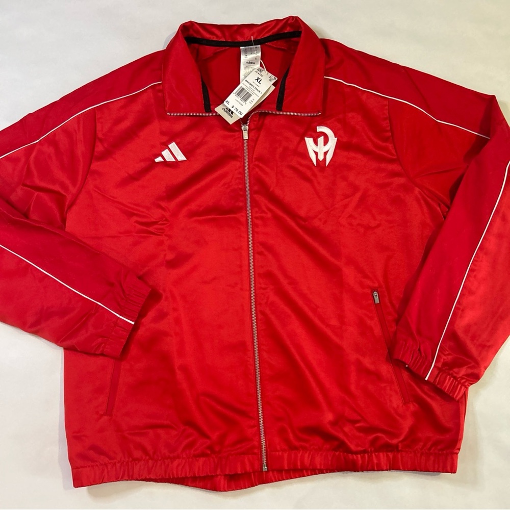 Adidas Jacket Mens Size XLRed Patrick Mahomes Brand Zip Up Track Windbreaker New
